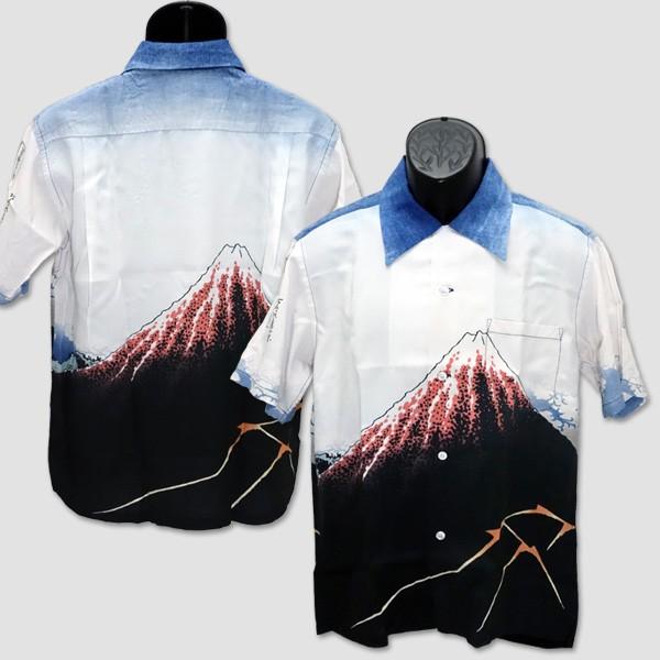 新品 XS サンサーフ ハワイアンシャツ 山下白雨 SS38197 SUN SURF SURF サン・サーフx葛飾北斎 半袖ハワイアンシャツ SPECIAL