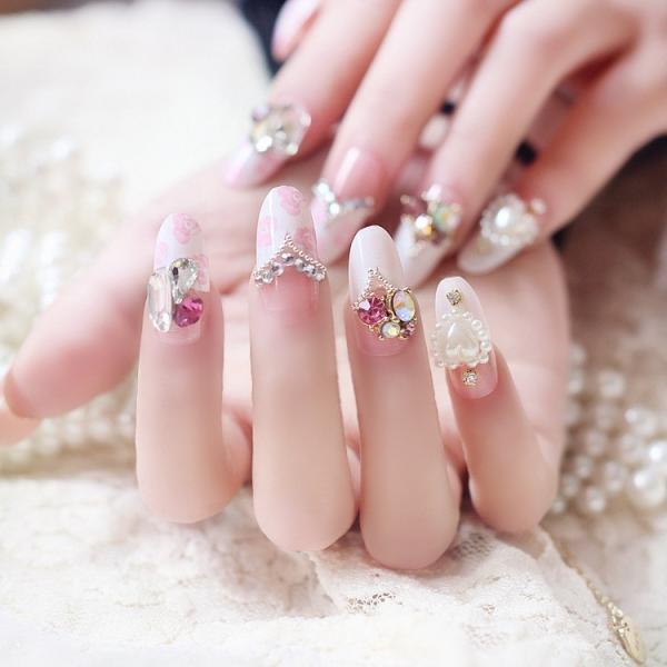 ネイルチップ ネイルシール つけ爪 ネイルアート 姫系 貼るだけ 簡単 Nail 01 毒いちご 通販 Yahoo ショッピング