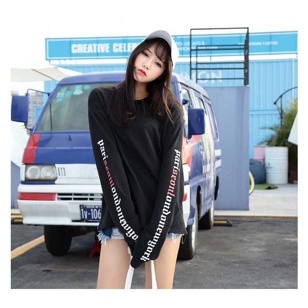 ロングtシャツ レディース 長袖 トレーナー 韓国ファッション ストリート 原宿 春夏秋冬 Buyee Buyee 日本の通販商品 オークションの代理入札 代理購入