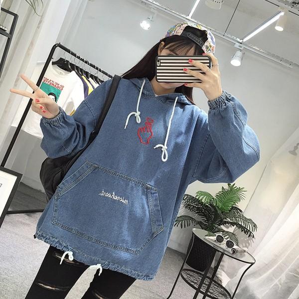 韓国ファッション 指ハート デニムパーカー レディース オルチャン 原宿系 2l Xl 大きいサイズ有 Buyee Buyee Japanese Proxy Service Buy From Japan Bot Online