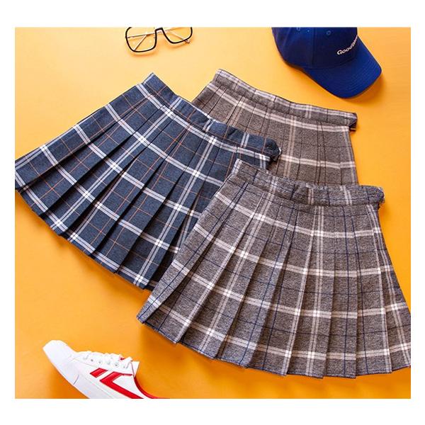 韓国ファッション レディース スカート チェック柄 プリーツ キュロット オルチャン テニススカート Dejapan 手数料０円で日本の商品を購買代行 落札代行