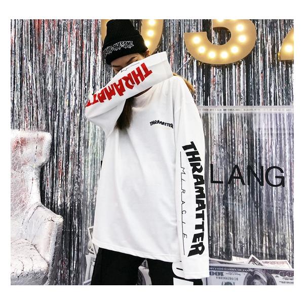 トレーナー ストリート系 レディース ロングtシャツ ロンt サイド文字 原宿系 韓国 春夏秋冬 Buyee 日本代购平台 产品购物网站大全 Buyee一站式代购 Bot Online
