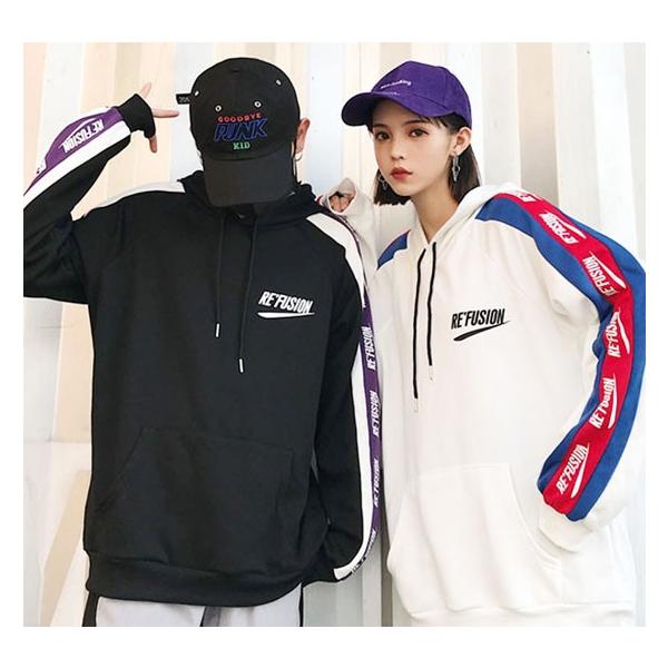 パーカー レディース 韓国ファッション ストリート サイドライン 原宿 オルチャン 春夏秋冬 Buyee Buyee Japanese Proxy Service Buy From Japan Bot Online