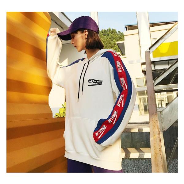 パーカー レディース 韓国ファッション ストリート サイドライン 原宿 オルチャン 春夏秋冬 Buyee Buyee 日本の通販商品 オークションの代理入札 代理購入