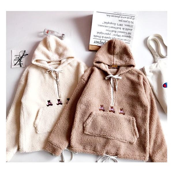 ボア パーカー レディース くま もこもこ ボアブルゾン ゆめかわ 長袖 オルチャン 韓国 クマ Buyee Buyee Jasa Perwakilan Pembelian Barang Online Di Jepang