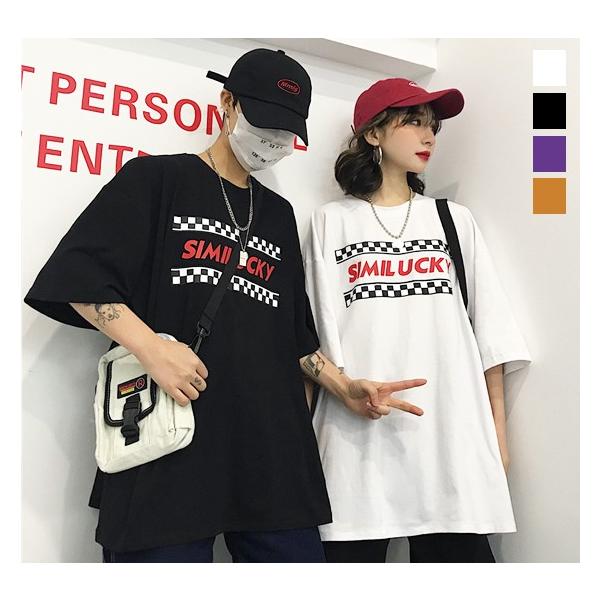 Tシャツ レディース 半袖 ストリート系 メンズ 韓国ファッション