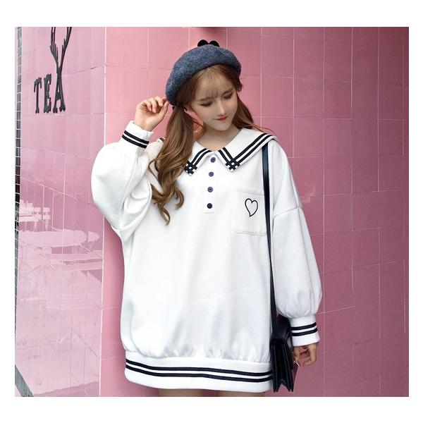 韓国ファッション パーカー レディース トレーナー 長袖 双子コーデ 制服風 原宿系 セーラー服 Buyee 日本代购平台 产品购物网站大全 Buyee一站式代购 Bot Online