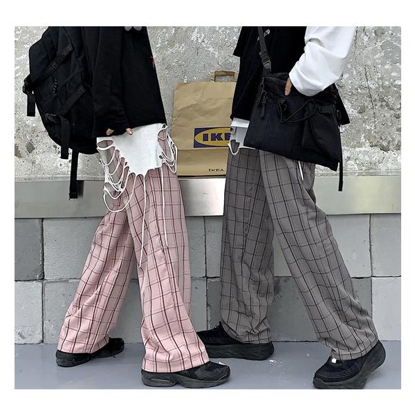 チェック柄 パンツ レディース メンズ ストリート系 ズボン 原宿系 韓国ファッション 秋冬 Buyee Buyee Japanese Proxy Service Buy From Japan Bot Online