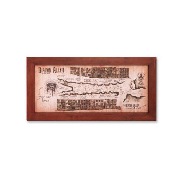 ハリー・ポッター 1/1スケールレプリカ ダイアゴン横丁の地図 フレーム