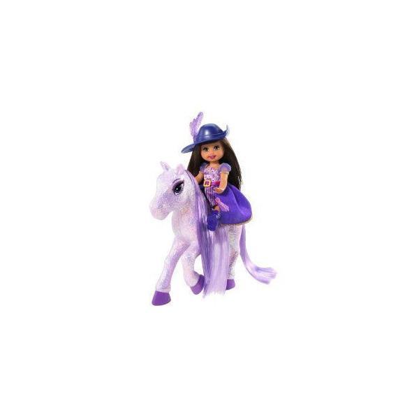 Barbie バービー and the Three Musketeers Mini Kelly Doll &amp; Horse - Purple 人形 ドール