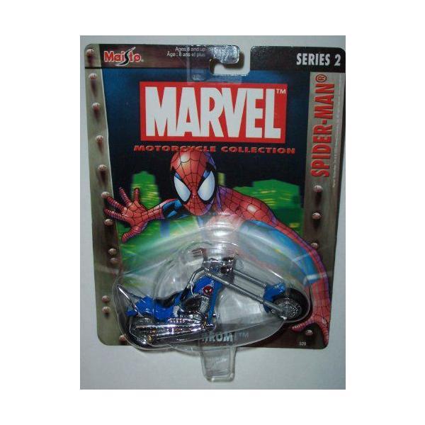 Maisto マイスト Marvel Motorcycle Collection Spider-Man Midnight Chrome Diecast Motorcycleミニカー