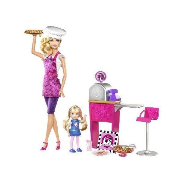Girls Can Play Out The Role Of Pizza Chef With Themed Playset And Doll - Barbie バービー I Can Be