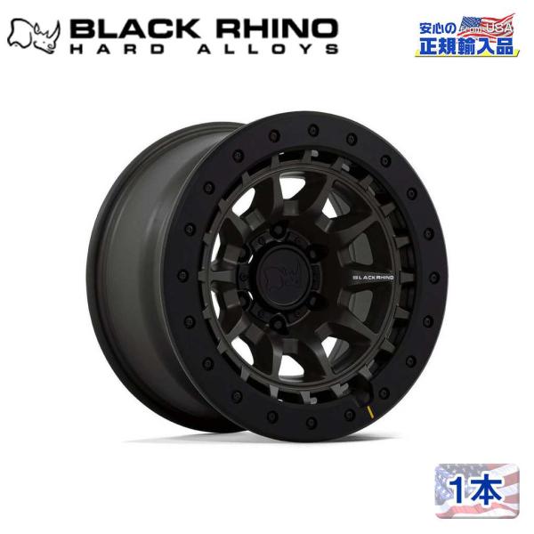 Black Rhino ブラックライノ] 17インチアルミホイール 1本 BR016 TUSK