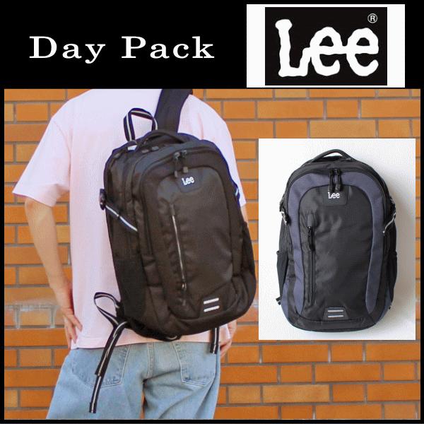 リュック Lee リー リュックサック 大容量 320-16200 通学 通勤 メンズ レディース 中学生 高校生 社会人 学生鞄 学生リュック ビジネスリュック ブラック ブラック/グレー Lee（リー） リュック リュックサック 大容量 320-16200 通学 通勤