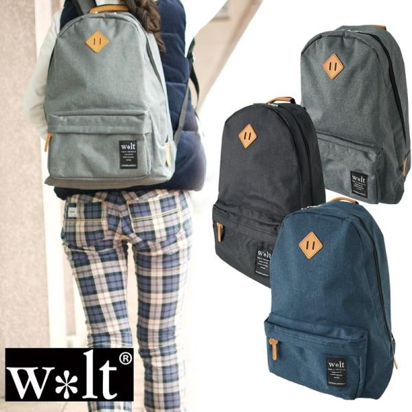 ネイビーとグレーのリュック・バックパック ウォルト リュック w＊lt 180-061E リュックサック バックパック