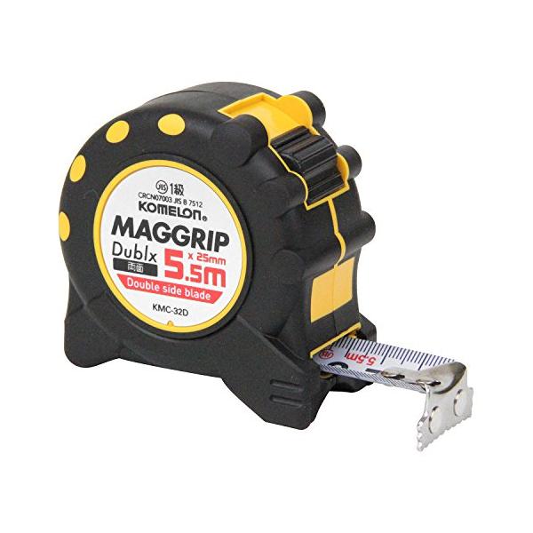 他サイト： コメロン コンベックス マググリップ両面目盛り 25 テープ幅25mm 5.5M KMC-32Dの商品画像