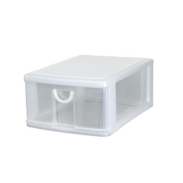 他サイト： サンコープラスチック 小物収納 エルピス 幅25.2×奥35×高14.9cm ホワイトの商品画像