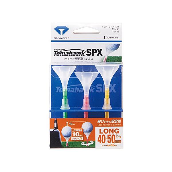 他サイト： ダイヤゴルフ ダイヤ(DAIYA) ゴルフ ティー トマホークティーSPX TE-505 グリーン、ピンク、イエロー 80mmの商品画像