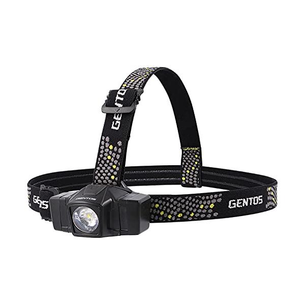 他サイト： GENTOS(ジェントス) LED ヘッドライト 【明るさ90ルーメン/実用点灯7.5時間/防塵/防滴】 単3形電池1本使用 GD GD-102の商品画像