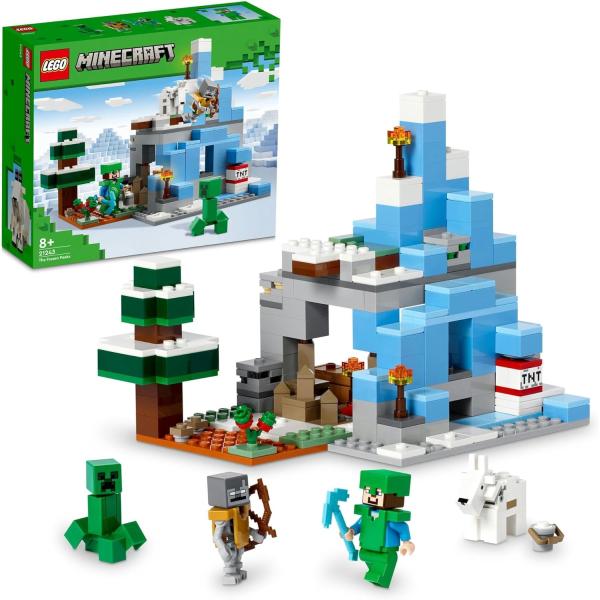 レゴ LEGO マインクラフト 凍った山頂 21243 おもちゃ 玩具 プレゼント 誕生日 ブロック クリスマス 男の子 女の子 子供 8歳 9歳 10歳 小学生 マイクラ