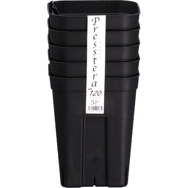 柔らかいビニールポットと違い、硬質ポットなので安定感があります。しっかりと自立し、植物が崩れにくく管理が容易です。8か所のスリット構造により、通気性・排水性が抜群です。サイズ：W103×D103×H130mm　入数：5日本ポリ鉢販売