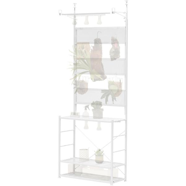ビザールプランツウォールラック LPW-2100-WH ホワイト BIBILAB 塊根植物 コーデックス アガベ パキポディウム 植物スタンド