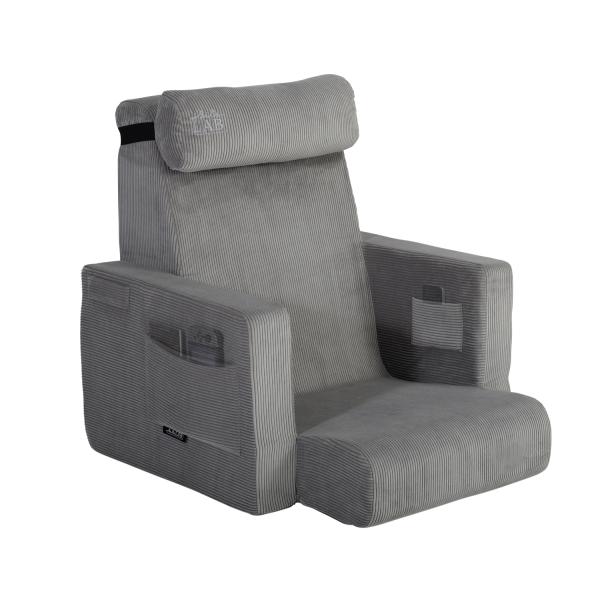 BIBILAB(ビビラボ) 運べるスマホソファー LFS-800N-GY ソファ 軽量 座椅子 フロアソファ