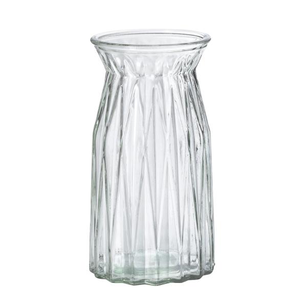 ガラスの花瓶やポットに花を入れて置くだけでさわやかな気分に。サイズ：Φ11.5×H20cm　材質：ガラス　カラー：クリアエイチツーオー