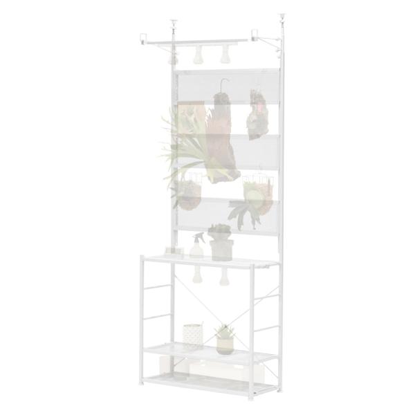 ビザールプランツウォールラック LPW-2100-WH ホワイト BIBILAB 塊根植物 コーデックス アガベ パキポディウム 植物スタンド
