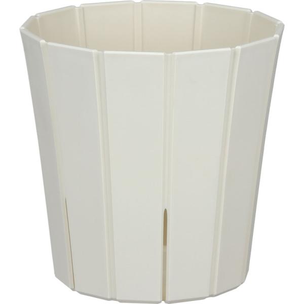 スリットオアシス　8号　ホワイト　アップルウェアー　園芸　ガーデニング　植木鉢　スリット鉢　フラワーポット