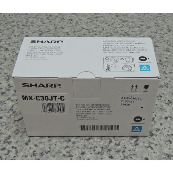 シャープ MX-C300W 純正トナー シアン MX-C30JT-C　送料無料