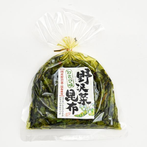 野沢菜漬け 野沢菜昆布わさび味 国産野沢菜 昆布使用 信州長野県のお土産 漬物 お土産どんぐり長野 通販 Yahoo ショッピング