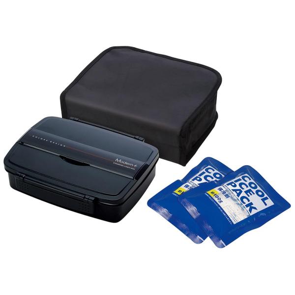 他サイト： SKATER スケーター 保冷バック付 タイトランチボックス 870ml Modern+ モダンプラス (父の日 プレゼント 運動会 子供 小学生 お弁当箱 かわいい おしゃれ)の商品画像