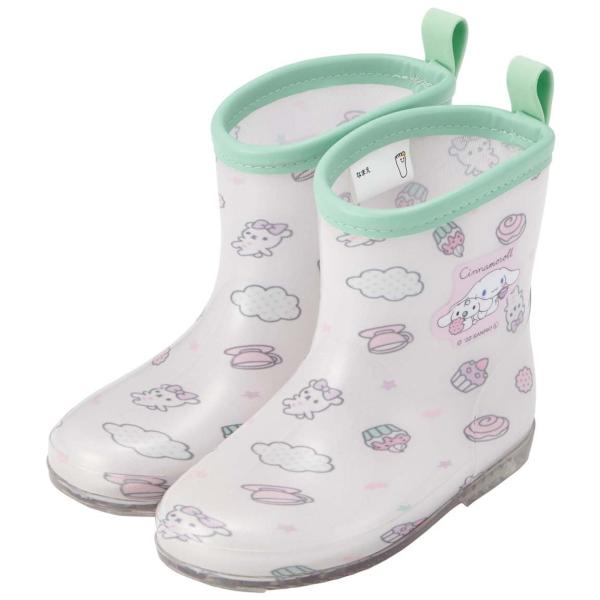 SKATER スケーター レインブーツ シューズ 長靴 子供用 シナモロール サンリオ みるくといっしょ 反射テープ付 16cm RIBT16-A (プレゼント 入学準備 保育園)