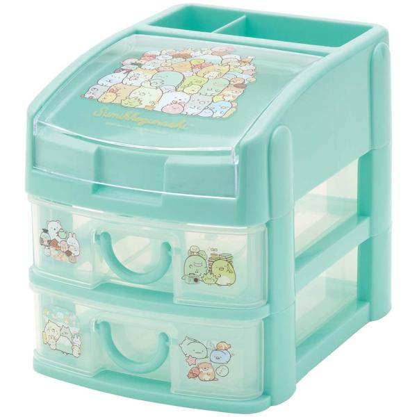 はちぼう　様　　　　　すみっコぐらし 小物入れ 収納ケース コスメボックス すみっコぐらし とかげ♡キャリーメイクボックス OMC-SG-T