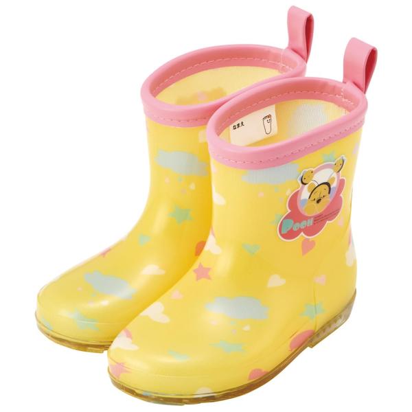 SKATER スケーター レインブーツ シューズ 長靴 子供用 ディズニー くまのプーさん 反射テープ付 14cm RIBT14-A (プレゼント 入園祝い 入学祝い 子供 女の子)