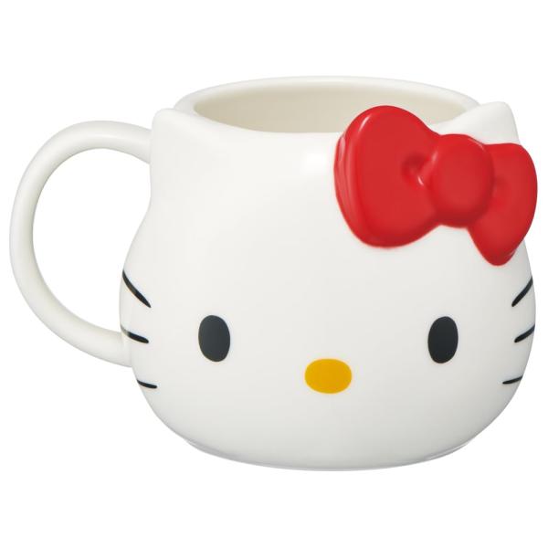 SKATER スケーター 陶器 マグカップ 390ml ダイカット ハローキティ サンリオ CHMGD4-A (プレゼント 入園祝い 入学祝い 子供 女の子 かわいい おしゃれ お返し)