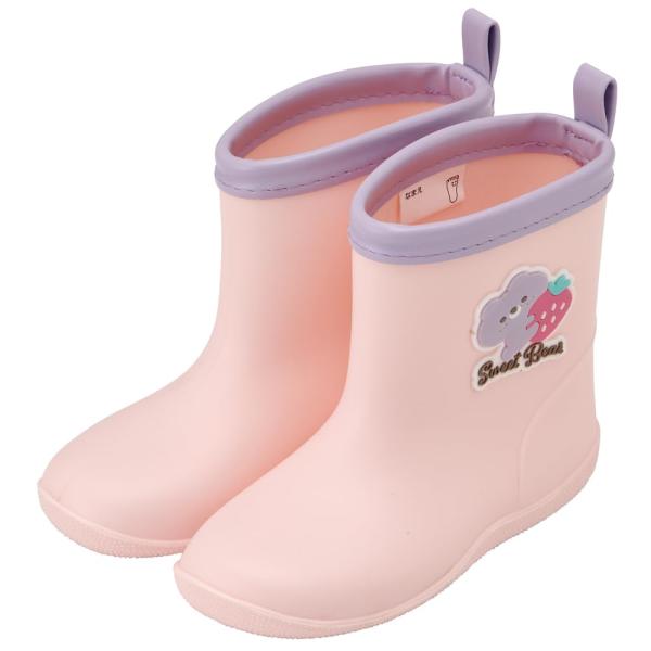 SKATER スケーター レインブーツ シューズ 長靴 子供用 スイート ベア ワッペン付 16cm RIBTW16-A (プレゼント 入園祝い 入学祝い 子供 女の子 小学生 水筒)