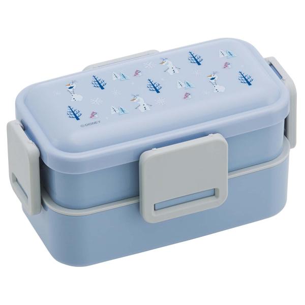SKATER スケーター 弁当箱 2段 600ml 女性用 抗菌 ふんわり盛れる ドーム型フタ ディズニー アナと雪の女王 オラフ 日本製 PFLW4AG-A (プレゼント 幼稚園)