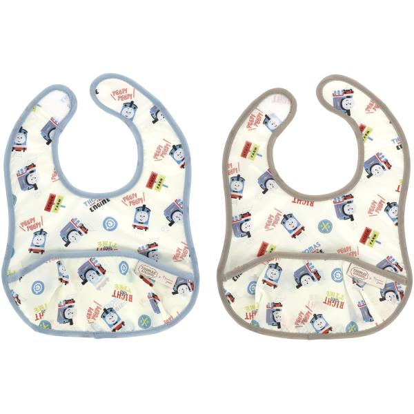 他サイト： SKATER スケーター 薄手 ベビー エプロン エプロン 撥水加工 スタイ 2枚組 2枚入 きかんしゃトーマス×つむぱぱ BEU1 (プレゼント 入園グッズ 子供 女の子)の商品画像