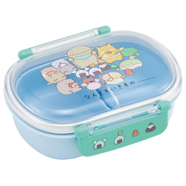 SKATER スケーター 子供用 お弁当箱 1段 360ml 中子付き おかず容器 ふわっと盛れるドーム型 抗菌加工 日本製 なんでもいきもの QAF2BAAG (プレゼント 幼稚園)