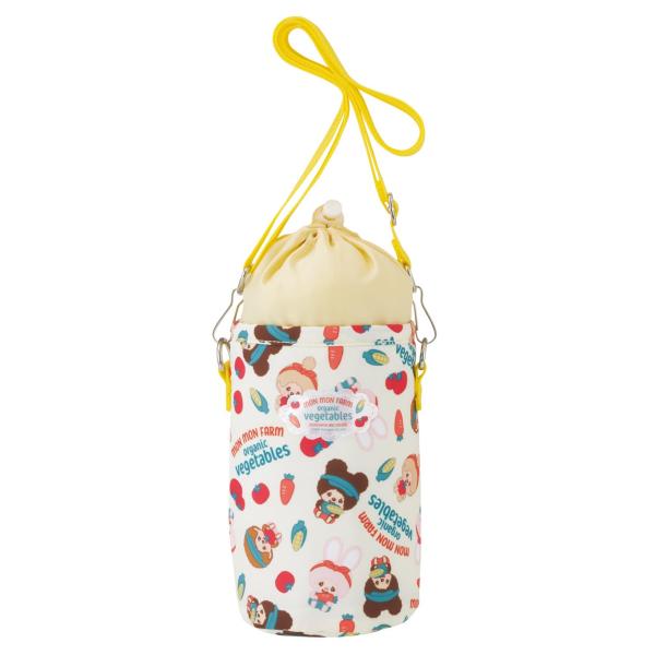 SKATER スケーター ペットボトルケース ボトルカバー 保冷 500ml 巾着タイプ ショルダーベルト付き モンチッチ Mon Mom Farm APPB11-A