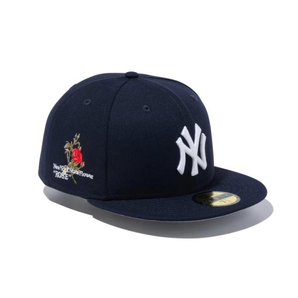 NEWERA 59FIFTY MLB State Flowers ニューヨーク・ヤンキース ネイビー ニューエラ 14109881