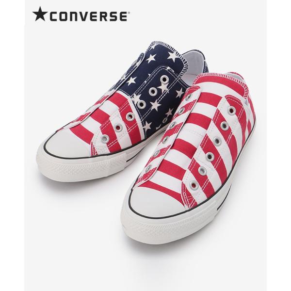 評判 コンバース オールスター 100 ペアフラッグ スリップ Ox 国内正規品 Converse ローカット Pairflag Star スニーカー All Slip