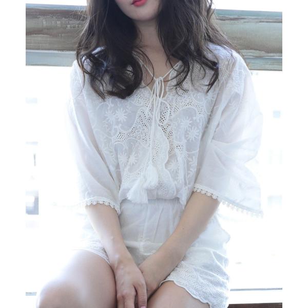 最安値に挑戦 セットアップ コットン刺繍レースセットアップ レディース トップス Select ボトムス Donoban パンツ