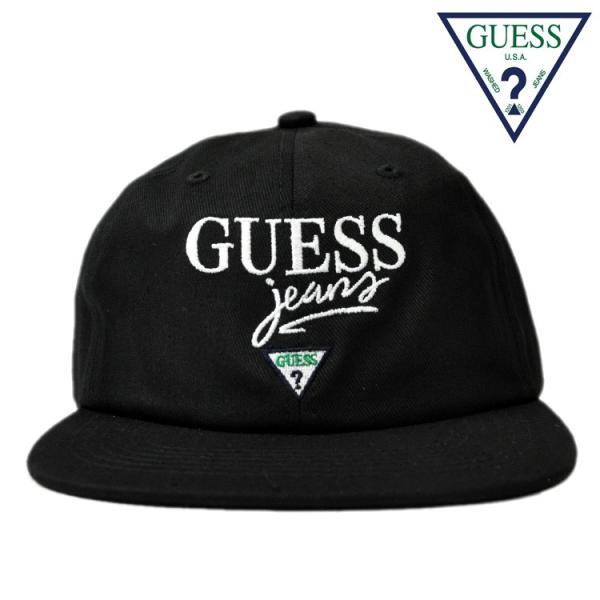 Guess キャップ 卸直営 帽子 メンズ レディース ブランド 17 秋冬 Mh3a10j Green 新作 Label 黒 ブラック Jeans
