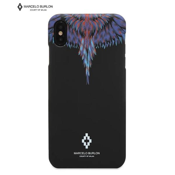 Marcelo Burlon マルセロバーロン Iphoneケース メンズ Sharp Wings Xs 送料無料 ロゴ 超安い Cmpa012smat ケース Max ブラック Case