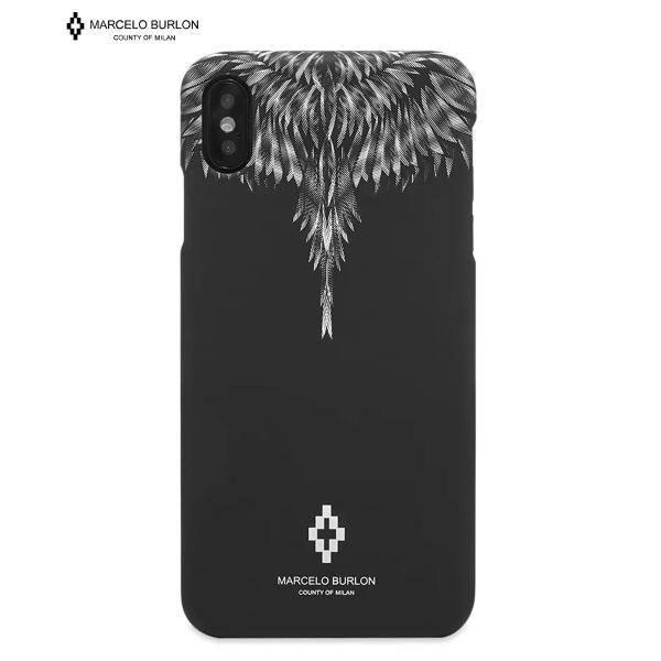 Marcelo Burlon マルセロバーロン Iphoneケース スーパーsale セール期間限定 メンズ Sharp Wings Xs Cmpa012smat Max ブラック ケース ロゴ 送料無料 Case