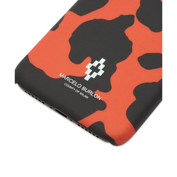 Marcelo Burlon マルセロバーロン Iphoneケース メンズ Cross Camou X 直輸入品激安 ブラック オレンジ Cmpa007f ケース 送料無料 ロゴ Case