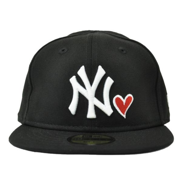 ニューエラ キャップ 帽子 New Era 送料無料 キッズ Kid S My ファクトリーアウトレット 1st ハートロゴ ヤンキース 59fifty ブラック ニューヨーク